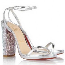 Sandali Christian Louboutin Au Palace 120mm Argento Sandali Christian Louboutin Au Palace 120mm Argento