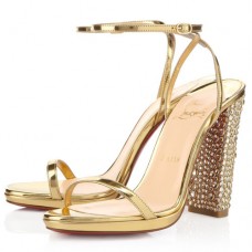 Sandali Christian Louboutin Au Palace 120mm Oro