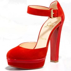 Sandali Christian Louboutin con cinturino alla caviglia, 140 mm, colore viola Sandali Christian Louboutin con cinturino alla caviglia, 140 mm, colore viola