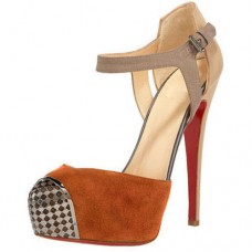 Sandali Christian Louboutin Boulima Exclusive D'orsay 120mm marroni