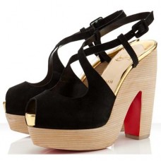 Sandali Christian Louboutin Martel 140mm neri