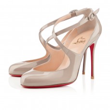 Décolleté Mary Jane Christian Louboutin Viva Dita 100mm color pietra