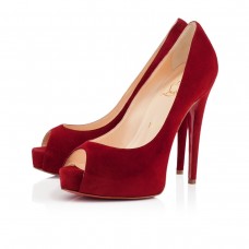 Christian Louboutin Vendome 120mm Peep Toe Décolleté Rosse