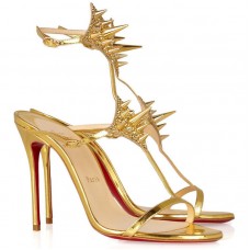 Christian Louboutin Lady Max 100mm Special Occasion Oro Christian Louboutin Lady Max 100mm Special Occasion Oro