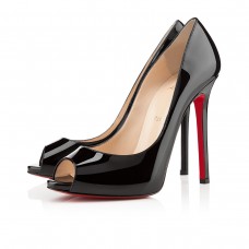 Décolleté Christian Louboutin Flo 120mm con punta aperta, nere