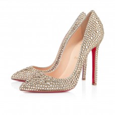 Borsa Christian Louboutin Pigalle Strass 120mm Special Occasion Gold Borsa Christian Louboutin Pigalle Strass 120mm Special Occasion Gold