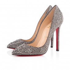 Borsa Christian Louboutin Pigalle Strass 120mm Special Occasion Ematite Borsa Christian Louboutin Pigalle Strass 120mm Special Occasion Ematite