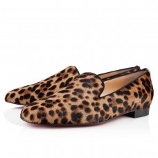 Mocassini Christian Louboutin Henriette con stampa leopardata