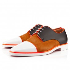 Mocassini Christian Louboutin Bruno Orlato Bianco/Fauve Mocassini Christian Louboutin Bruno Orlato Bianco/Fauve