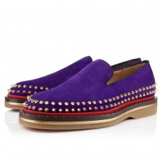 Mocassini Christian Louboutin Fredapoitiers viola