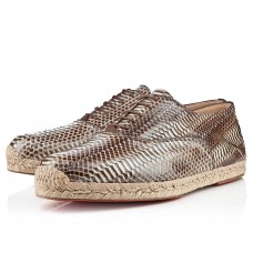 Sandali Christian Louboutin Esparfred color pietra