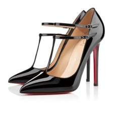Décolleté Christian Louboutin con scollo a V, 100 mm, nere