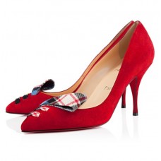 Décolleté Christian Louboutin So Audrey 80mm rosse