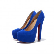 Décolleté Christian Louboutin Daffy 160mm blu