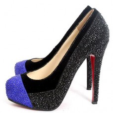 Décolleté Christian Louboutin Calypso 140mm blu