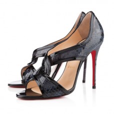 Décolleté Christian Louboutin Suzanana 100mm con punta aperta, nere