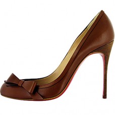 Décolleté Christian Louboutin Beauty 100mm color caffè Décolleté Christian Louboutin Beauty 100mm color caffè