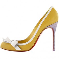 Décolleté Christian Louboutin Beauty 100mm gialle Décolleté Christian Louboutin Beauty 100mm gialle