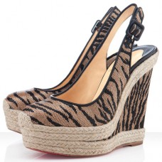 Zeppe Christian Louboutin Everesta 140mm marroni