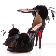 Sandali Christian Louboutin Pluminette 120mm neri