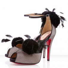 Sandali Christian Louboutin Pluminette 120mm Poudre