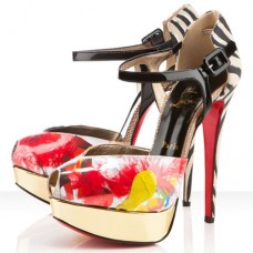 Sandali Christian Louboutin n. 299 da 140 mm, multicolore