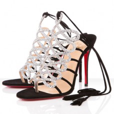 Sandali Christian Louboutin Salisburgo 100 mm Argento