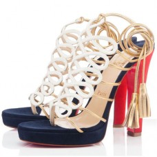 Sandali Christian Louboutin Salisburgo 120 mm bianchi Sandali Christian Louboutin Salisburgo 120 mm bianchi