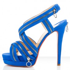 Sandali Christian Louboutin Trailer 140mm Blu
