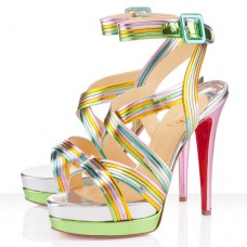 Sandali Christian Louboutin Meteorita 140mm Multicolore