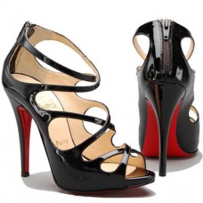 Sandali Christian Louboutin Croisilleta 120mm neri