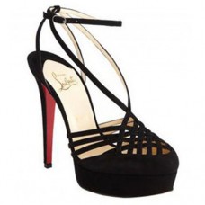 Sandali Christian Louboutin Tres Francaise 140mm neri